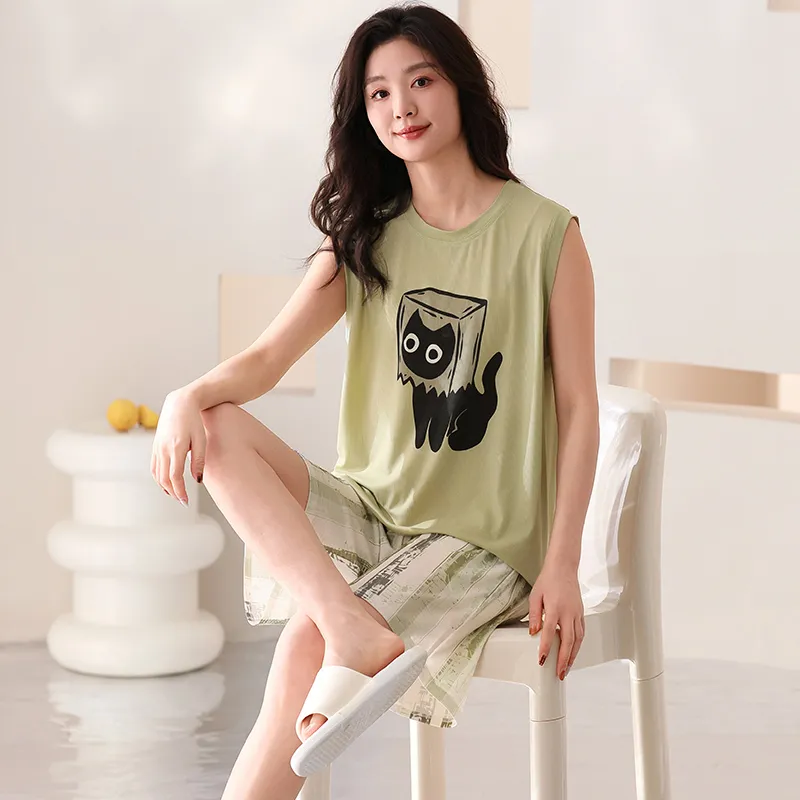 Pretty lady Women's Pajama Sets-2