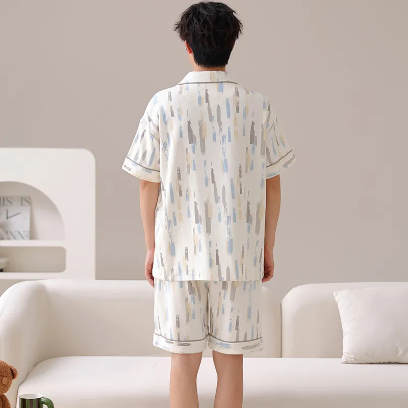 Pretty lady Men Pajama Sets-4