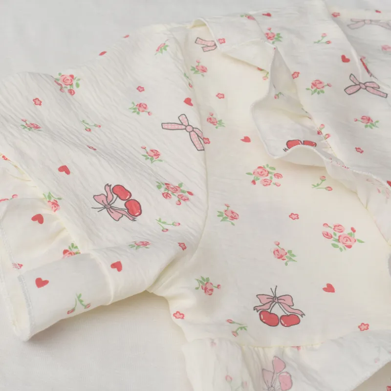 Pretty Lady Pajama Set Women's Apricot-4