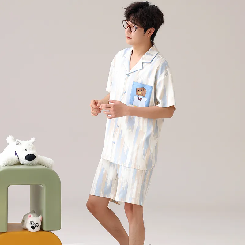 Pretty lady Men Pajama Sets-3