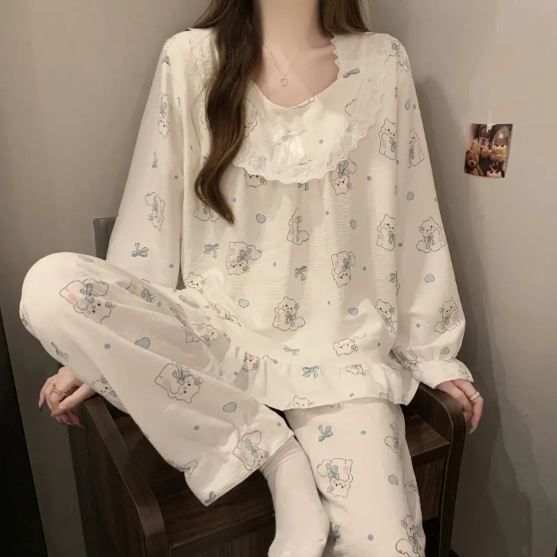 Pretty Lady Pajama Set Women's Image Color-5