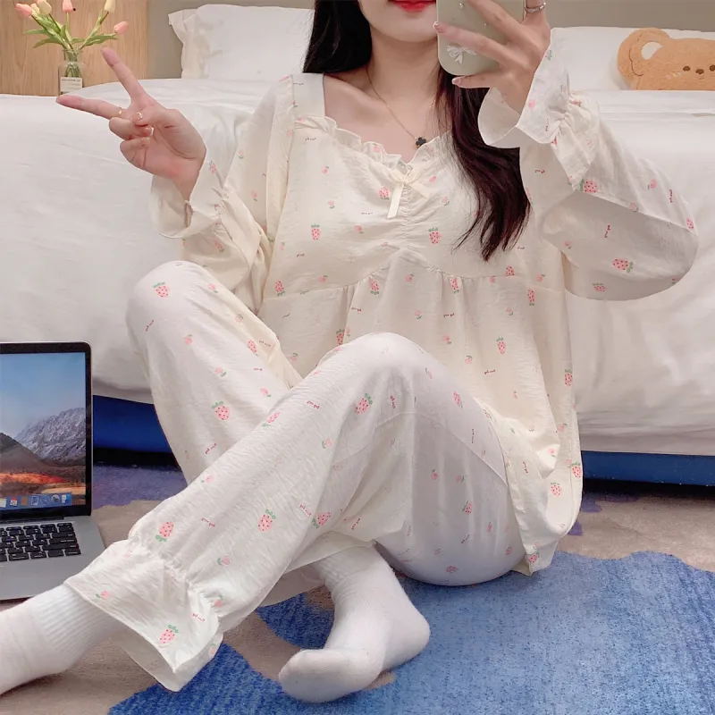 Pretty Lady Pajama Set Women's Image Color-2