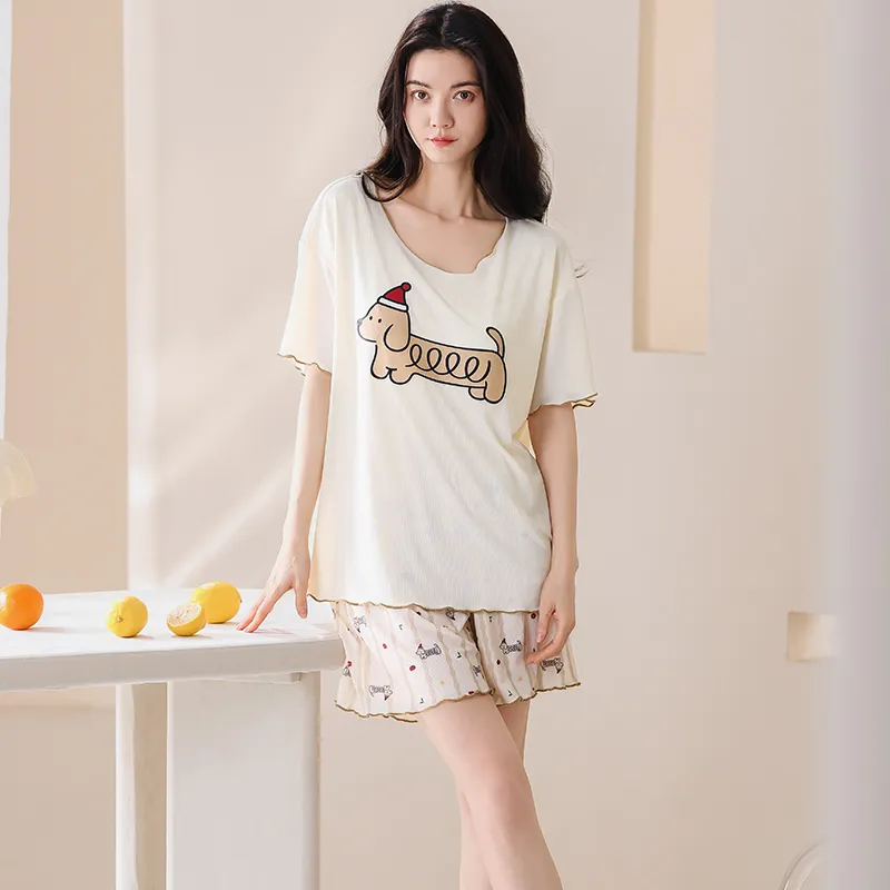 Pretty lady Women's Pajama Sets-4