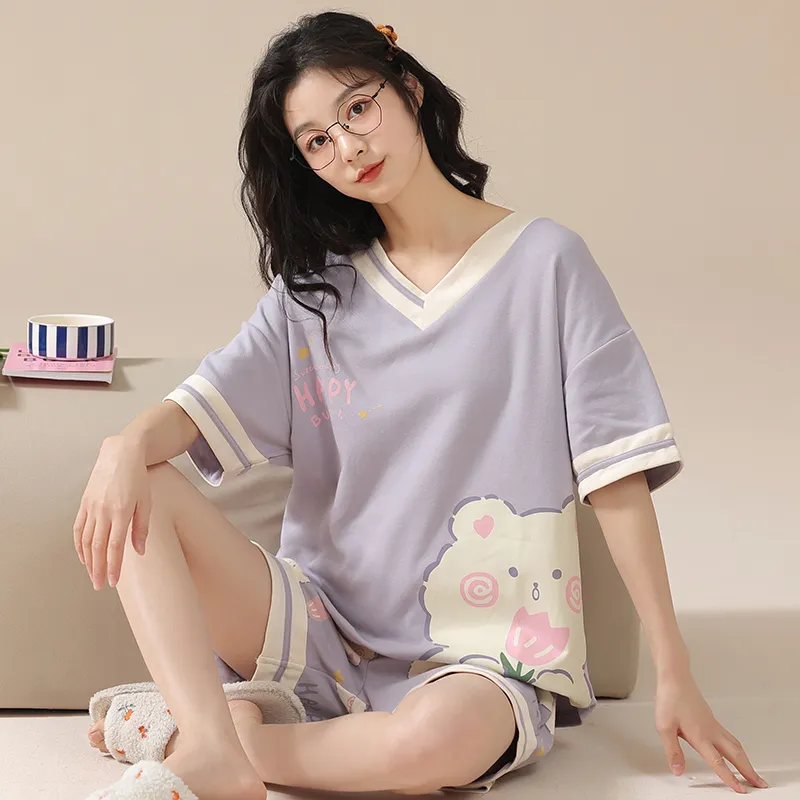 Pretty lady Women's Pajama Sets-5