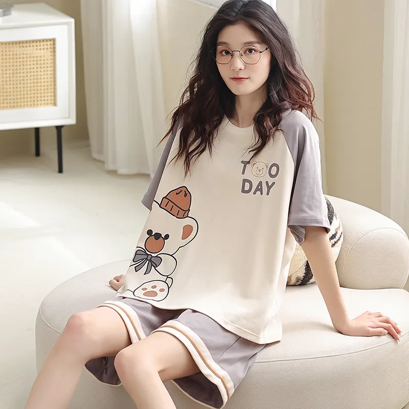 Pretty lady Women's Pajama Sets-3