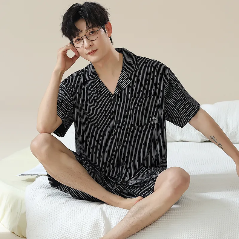 Pretty lady Men Pajama Sets-3