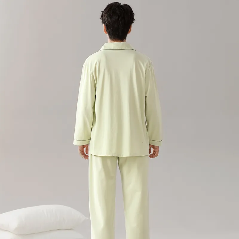 Pretty Lady Pajama Set Men's Light Green-1