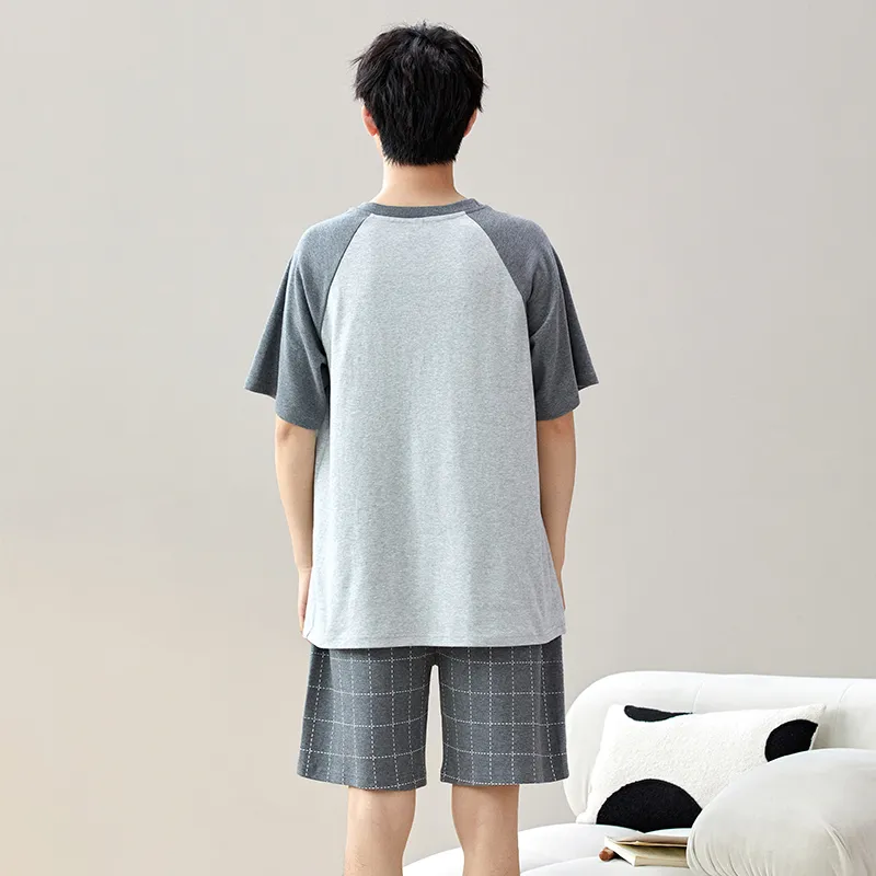 Pretty Lady Pajama Set Men's Light Gray-1