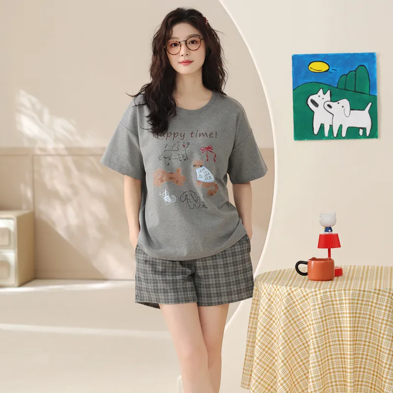 Pretty lady Women's Pajama Sets-4