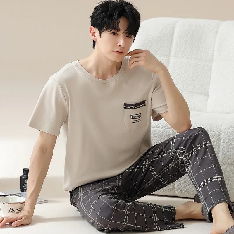 Pretty lady Men Pajama Sets-4