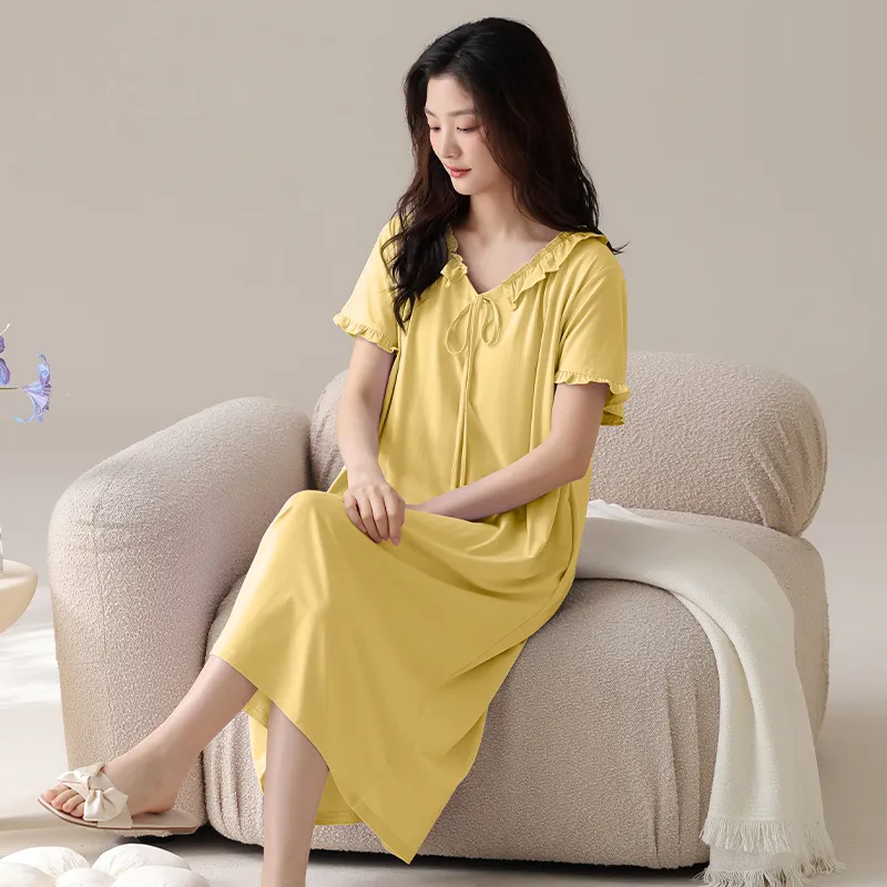Pretty Lady Nightgown Women's Yellow-3