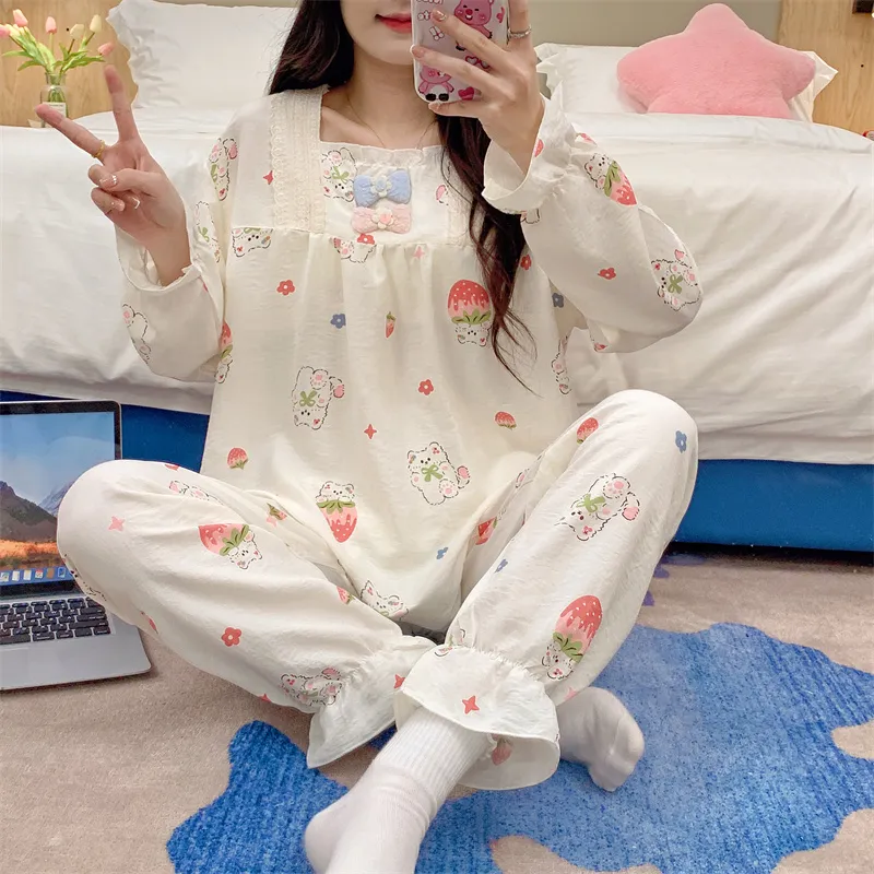 Pretty lady Women's Pajama Sets-2