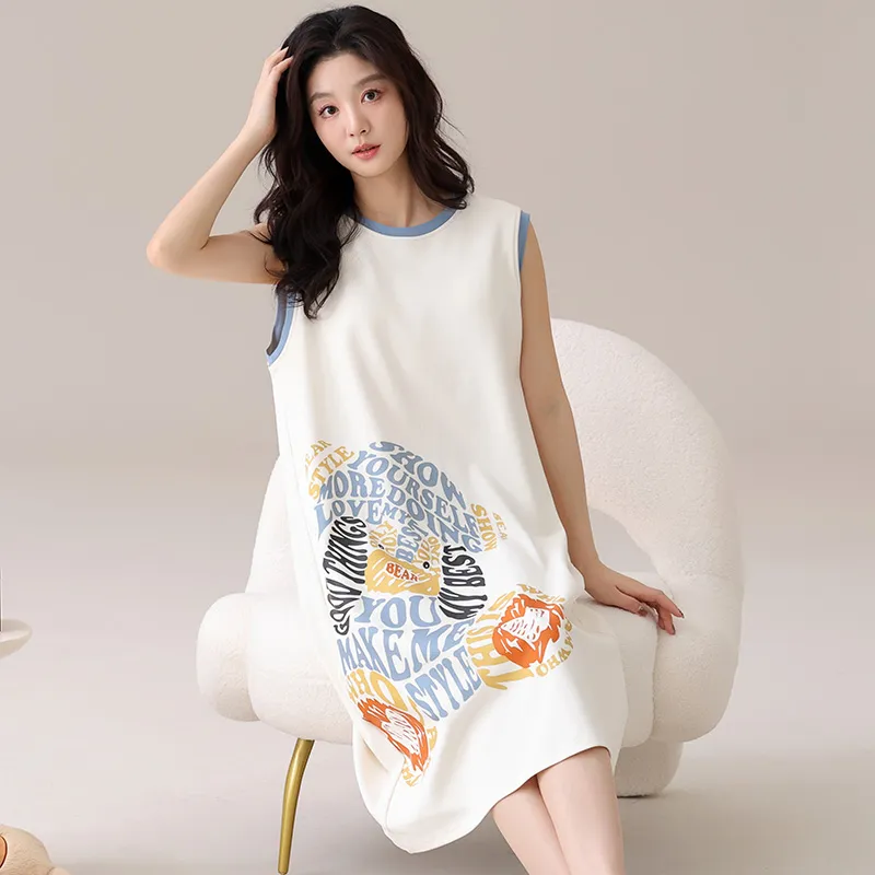 Pretty Lady Nightgown Women's Milk White-3