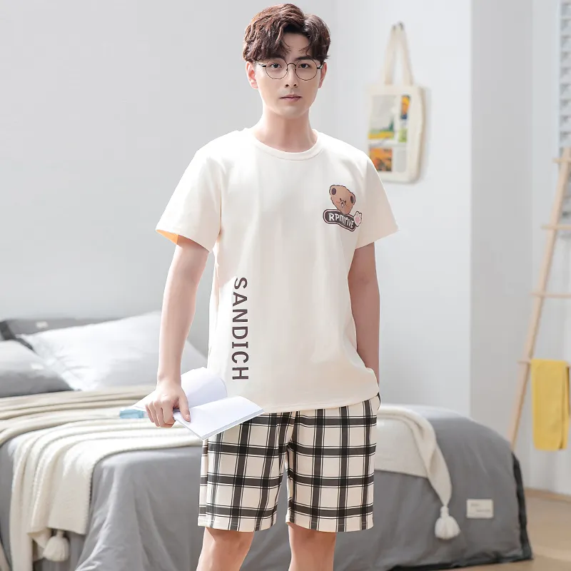 Pretty lady Men Pajama Sets-5