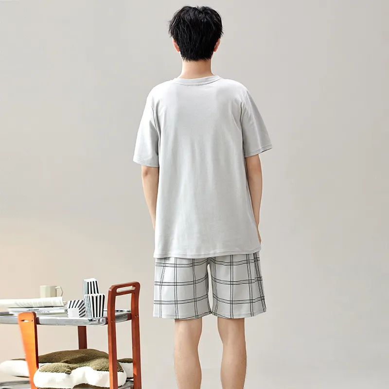 Pretty Lady Pajama Set Men's Light Gray-1