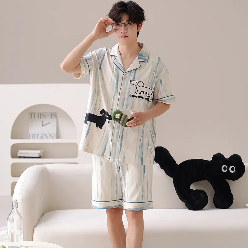 Pretty lady Men Pajama Sets-3