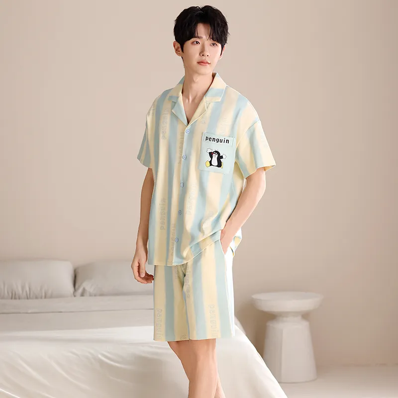 Pretty lady Men Pajama Sets-3
