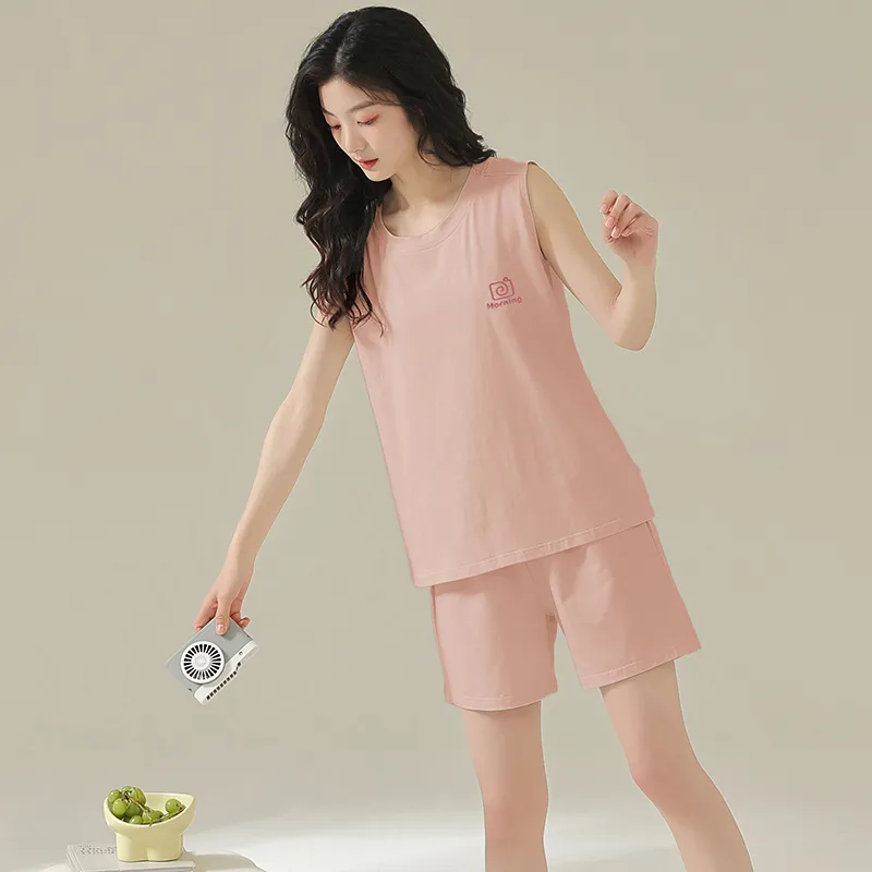 Pretty Lady Pajama Set Women's Light Pink-2