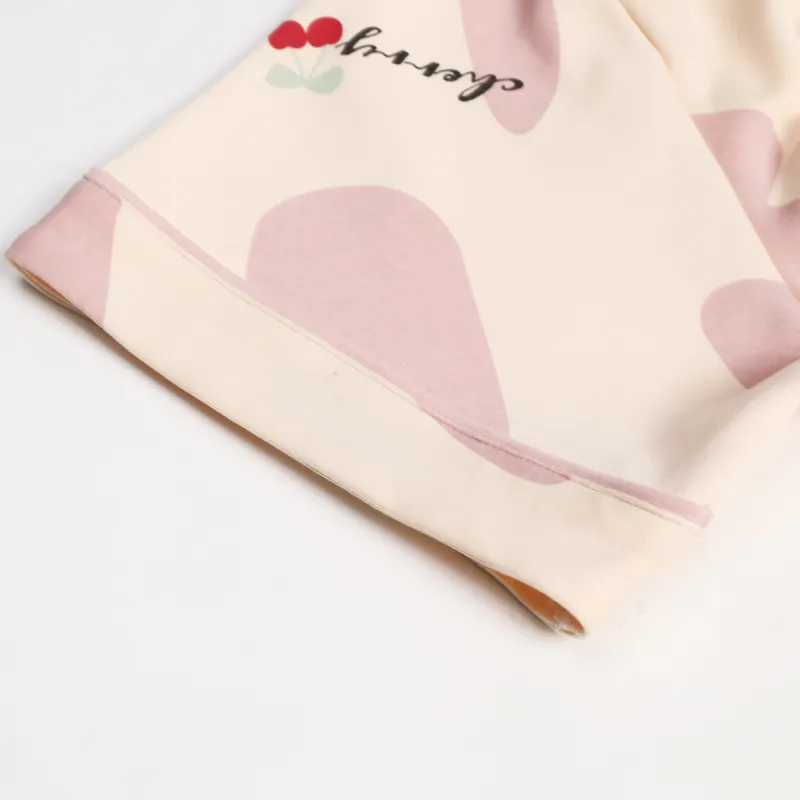 Pretty Lady Pajama Set Women's Pink Apricot-5
