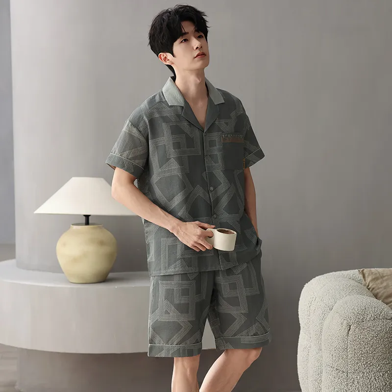 Pretty lady Men Pajama Sets-4