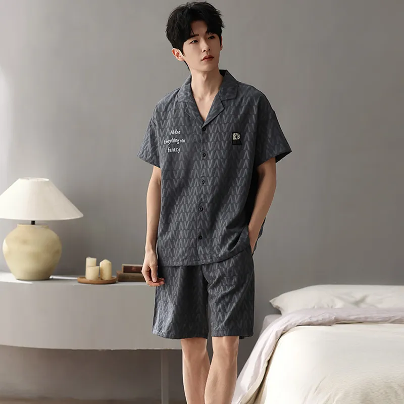 Pretty lady Men Pajama Sets-4