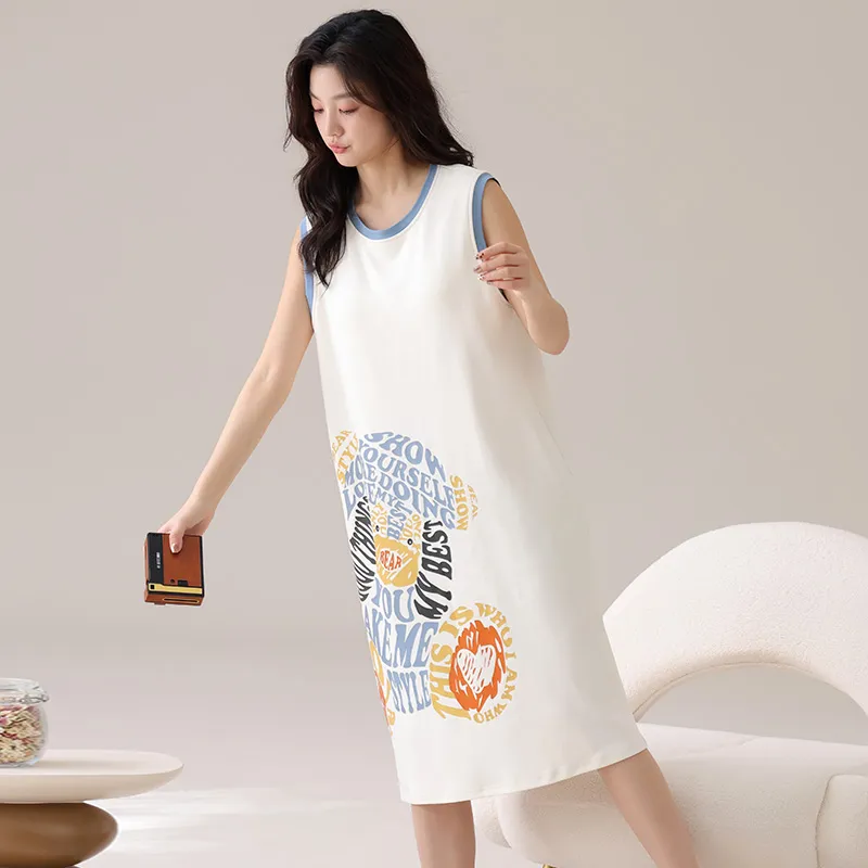 Pretty Lady Nightgown Women's Milk White-4