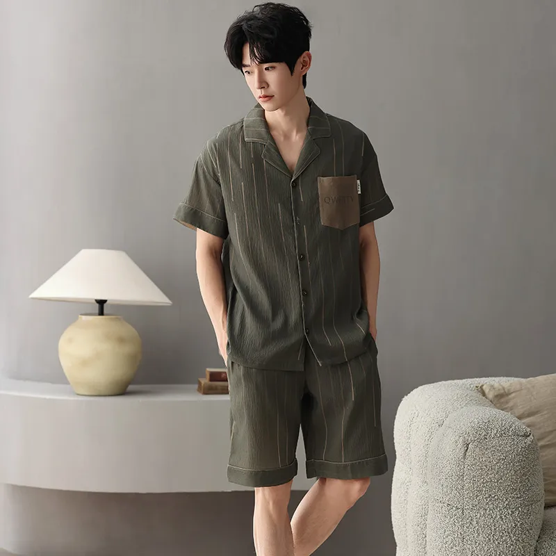 Pretty lady Men Pajama Sets-4