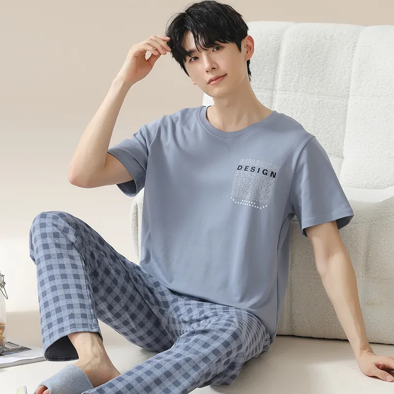 Pretty lady Men Pajama Sets-3