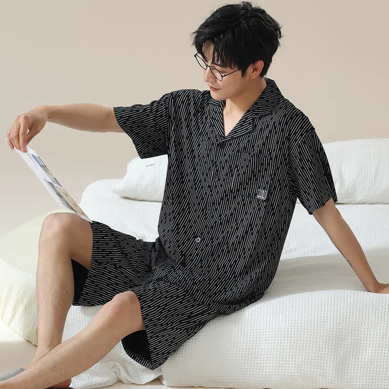 Pretty lady Men Pajama Sets-4