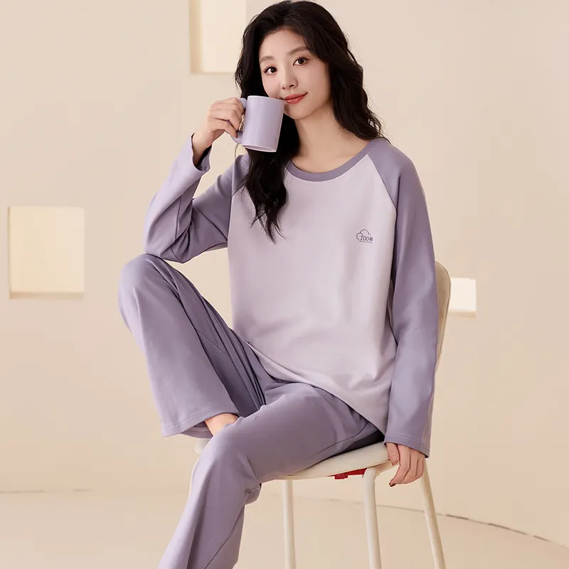 Pretty Lady Pajama Set Women's Taro Purple-4