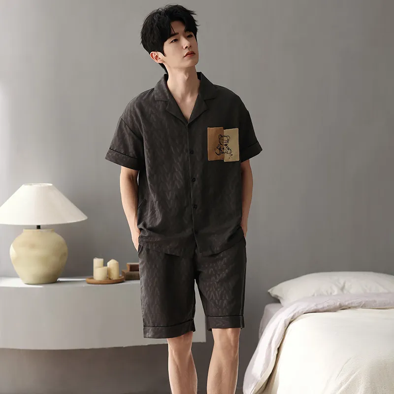 Pretty lady Men Pajama Sets-4