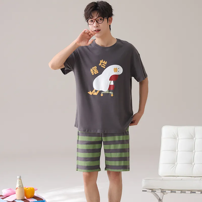 Pretty lady Men Pajama Sets-3