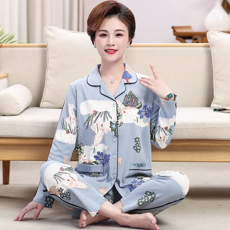 Pretty lady Women's Pajama Sets-17
