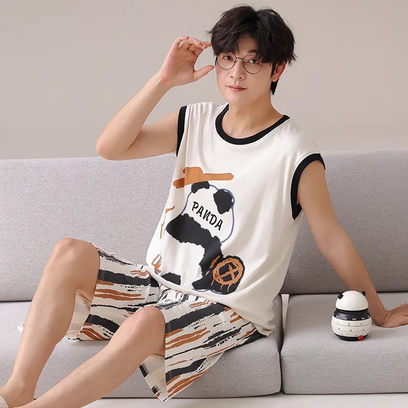 Pretty lady Men Pajama Sets-4