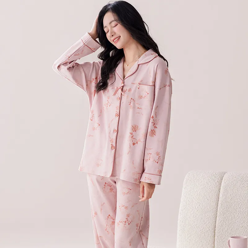 Pretty Lady Pajama Set Women's Light Pink-2