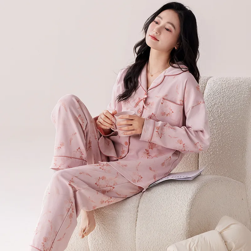 Pretty Lady Pajama Set Women's Light Pink-4