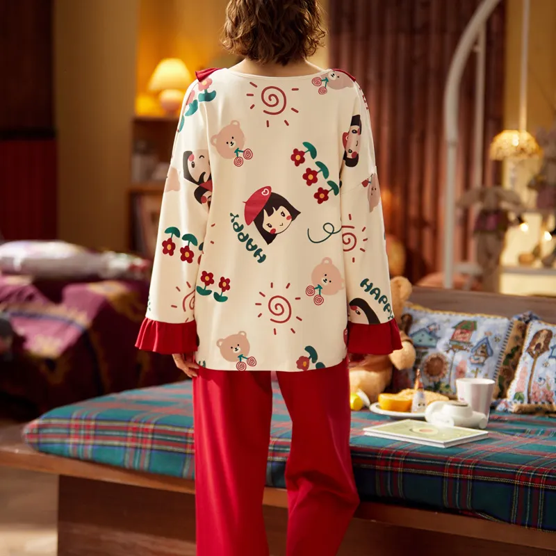 Pretty Lady Pajama Set Women's Image Color-3
