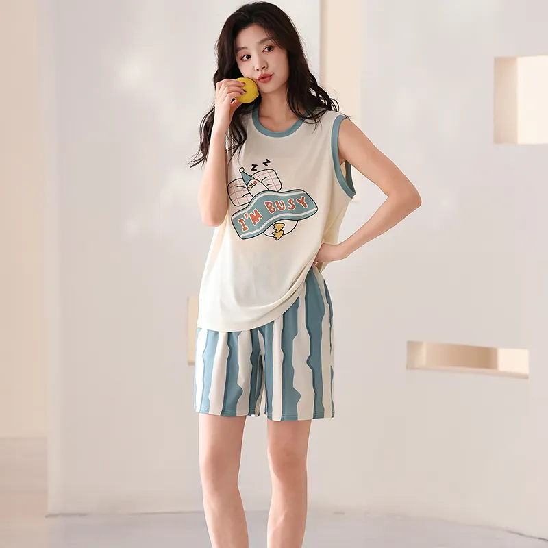 Pretty lady Women's Pajama Sets-4
