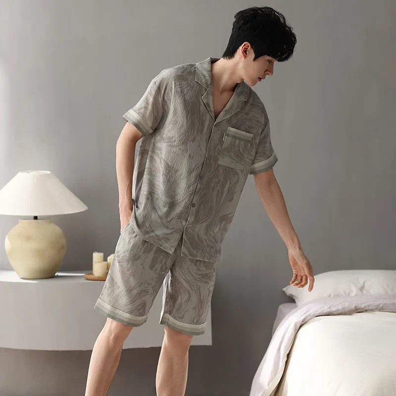 Pretty lady Men Pajama Sets-4