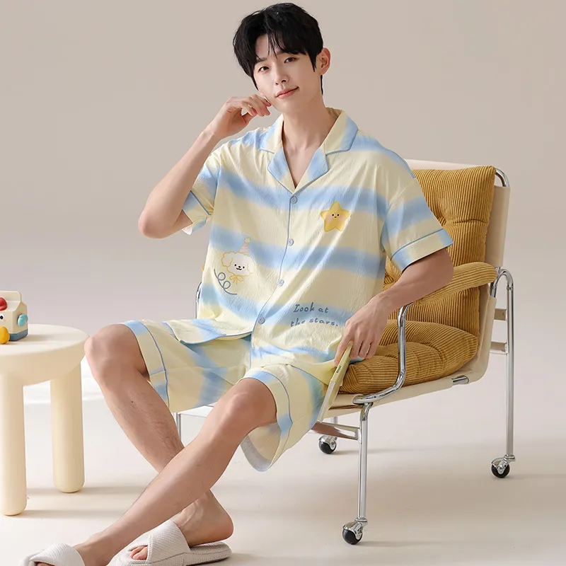 Pretty lady Men Pajama Sets-4