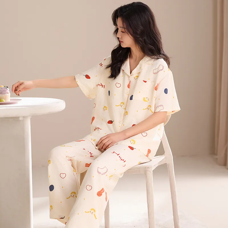 Pretty lady Women's Pajama Sets-3