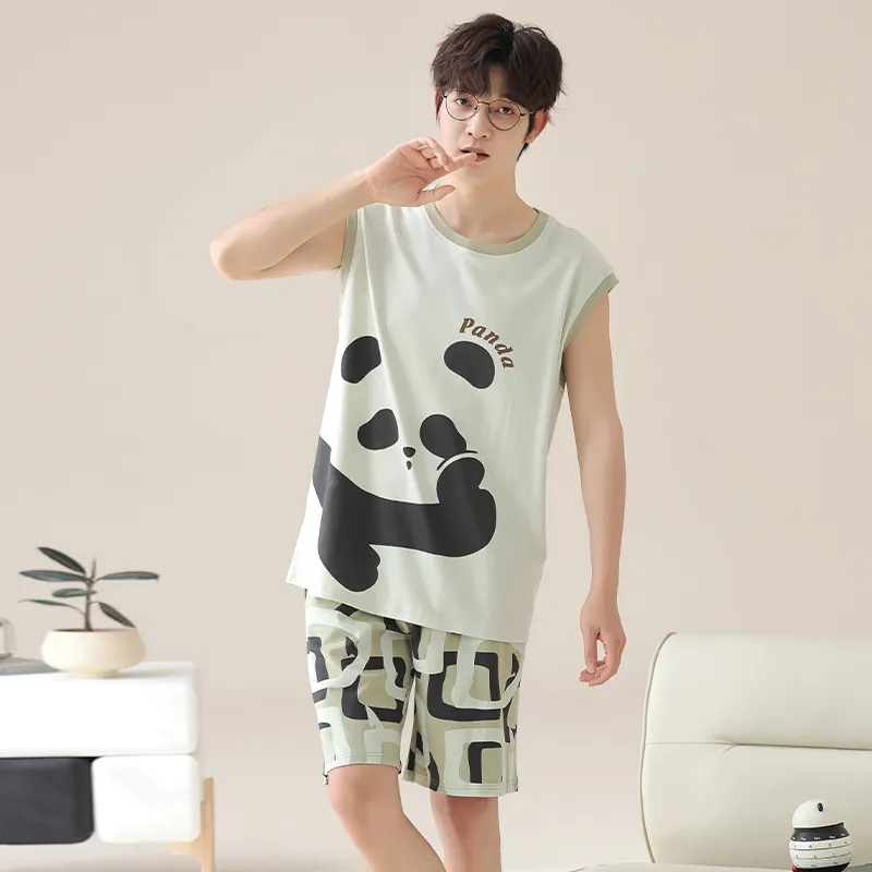 Pretty lady Men Pajama Sets-1