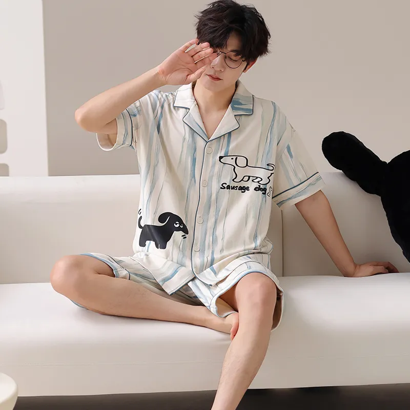 Pretty lady Men Pajama Sets-2