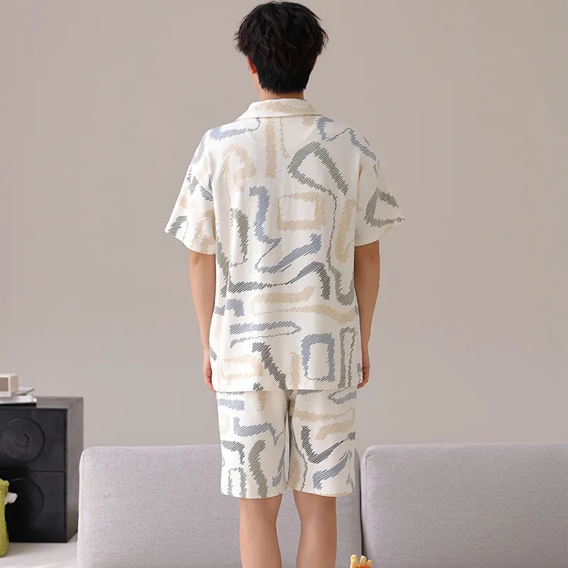 Pretty lady Men Pajama Sets-4