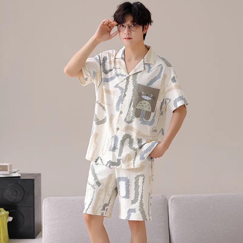 Pretty lady Men Pajama Sets-3