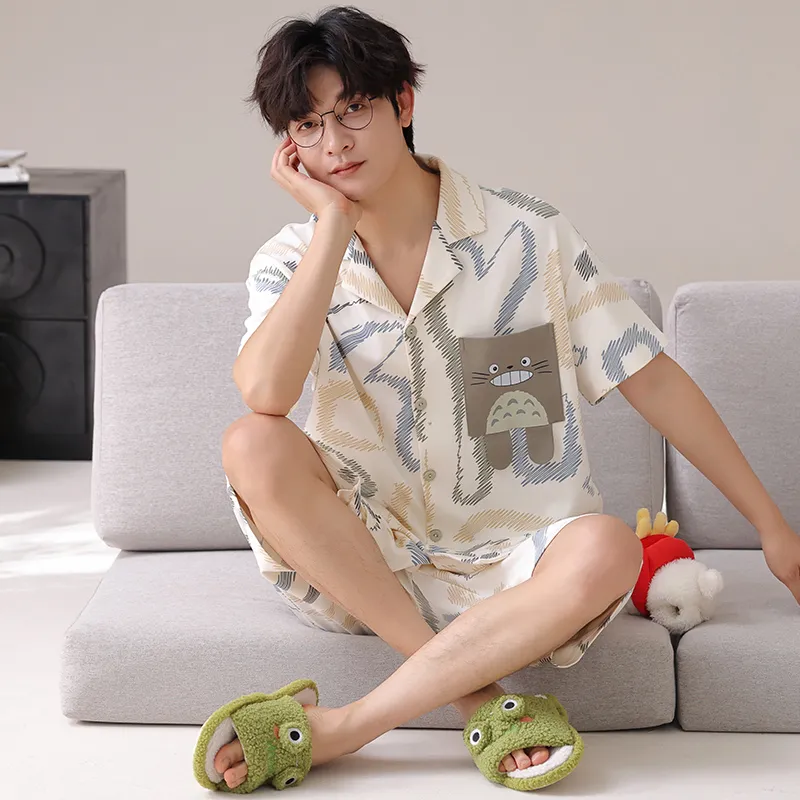 Pretty lady Men Pajama Sets-2