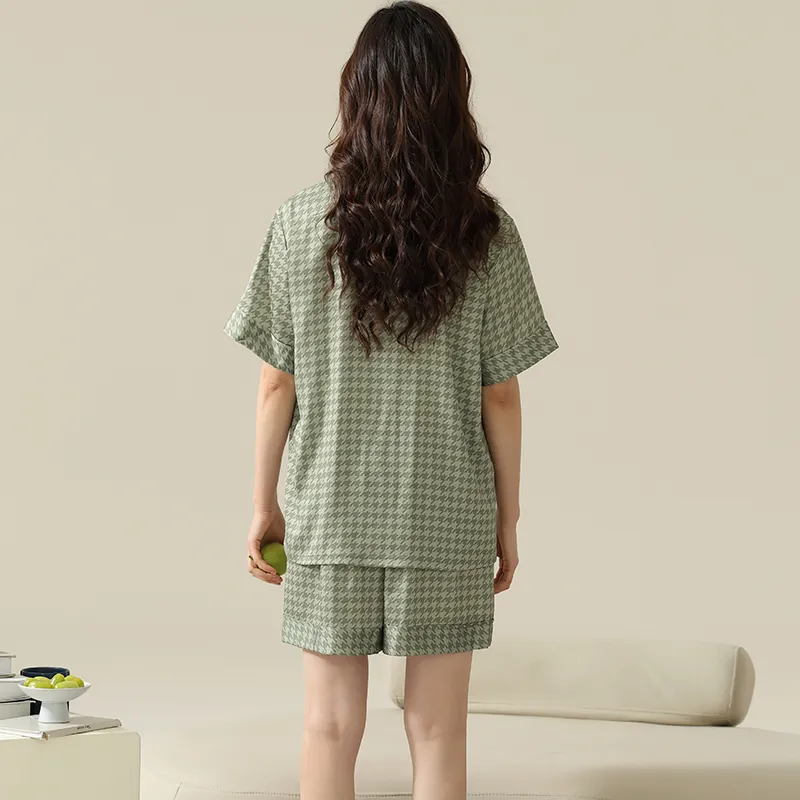 Pretty Lady Pajama Set Women's 2 Pack Light Green-2