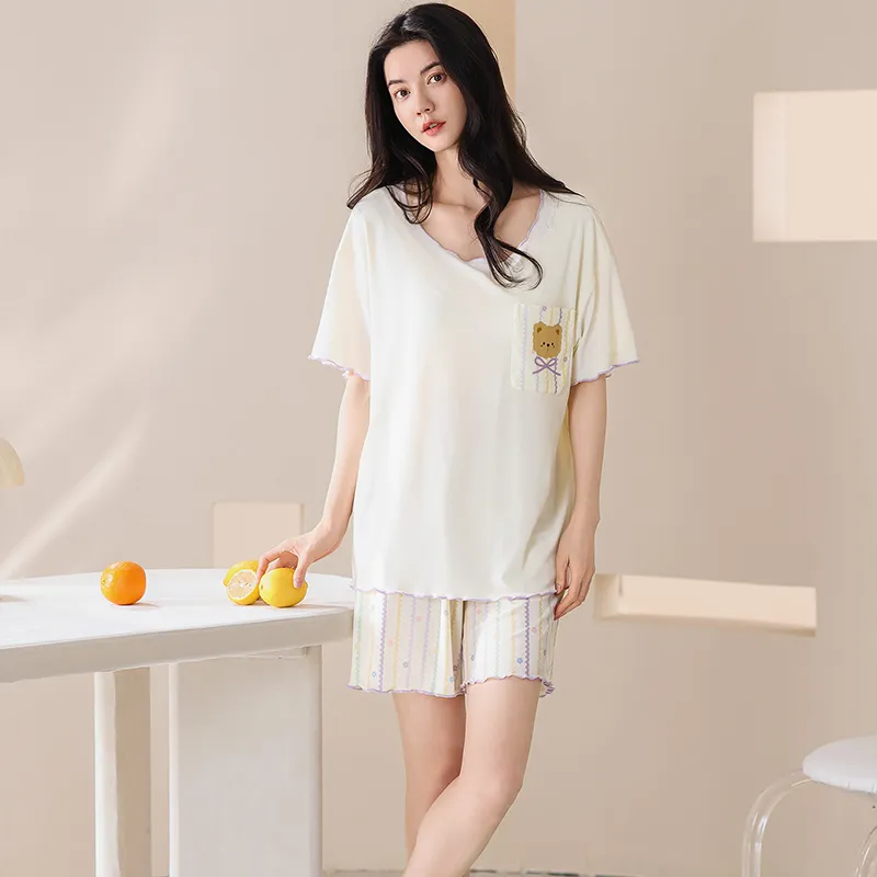 Pretty lady Women's Pajama Sets-4
