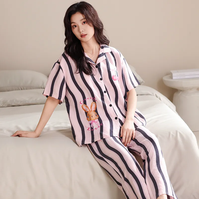 Pretty lady Women's Pajama Sets-3