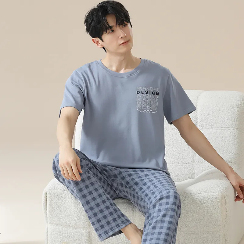 Pretty lady Men Pajama Sets-4
